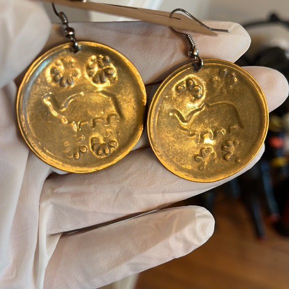 Brass Earrings - Picture 4 of 4